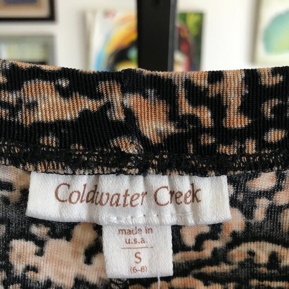 COLDWATER CREEK size S Slinky Travel Knit Pull-On Stretch Waistband Pants - Picture 3 of 3